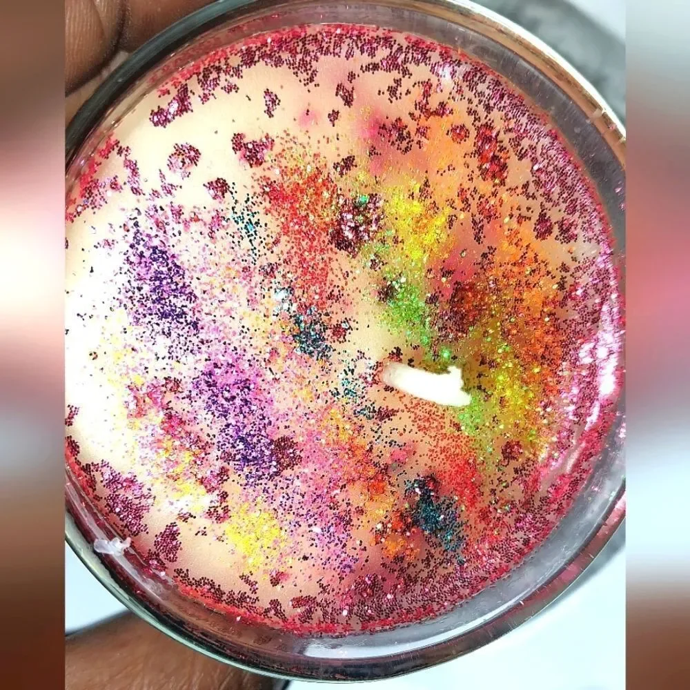 Hand crafted limited edition PRIDE dessert candle 6 oz